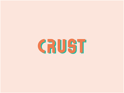 Crust branding elements graphic design identity logo pizza logo restaurant branding richmond typography
