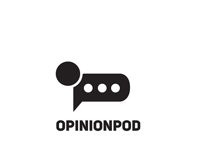 Opinion Pod branding communications design kiefer likens logo saas