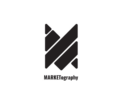 Marketography branding kiefer likens logo m logo m mark marketing single letter m vector