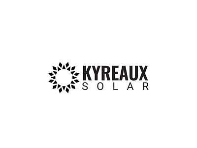 Kyreaux Solar branding communications design e commerce kiefer likens logo