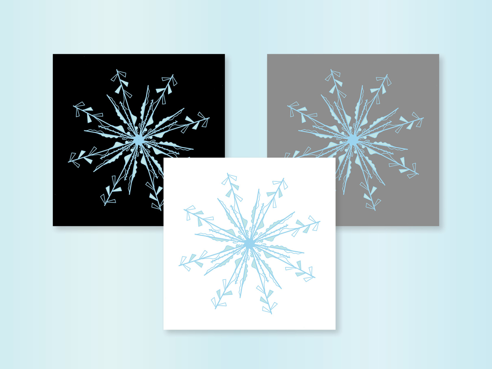 Geometric Snowflake by dopamineCream on Dribbble