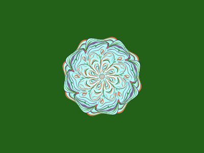 Kaleidoscope Series - "Green" design geometric geometric art illustration kaleidoscope procreate