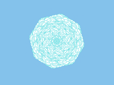 Kaleidoscope Series - "Blue Floral"