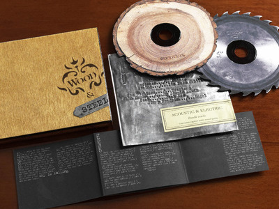 Wood Steel - CD packaging band cd music packaging steel wood