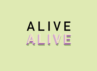 Alive adobe illustrator design icon illustration isometric isometric illustration typography vector