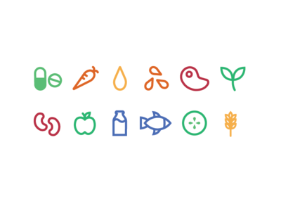 grocery icons