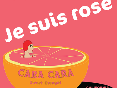 French Cara Cara branding design illustration logo packagedesign