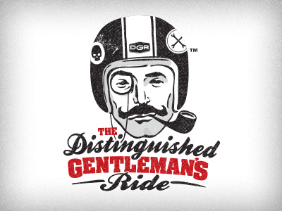 The Distinguished Gentleman's Ride Logo logo motorcycle vintage