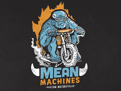 Mean Machines Tshirt - Go Gorilla - New Collection