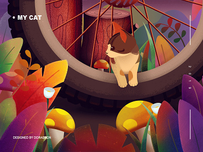 My cat animation design illustration ui web 插图 设计