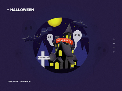 Halloween animation design illustration ui 插图 设计