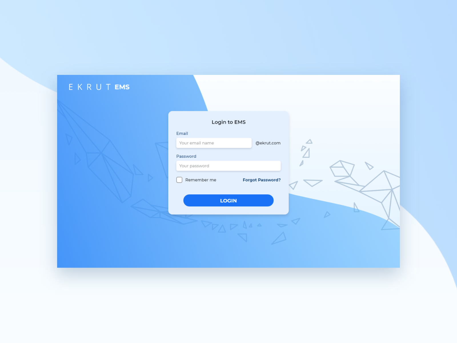Company Internal Management System Login Page Exploration by Aya Andria ...