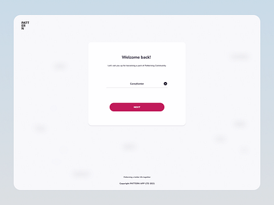 Onboarding welcome screen