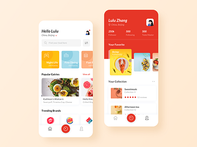 Food Finder Application by ZLL on Dribbble