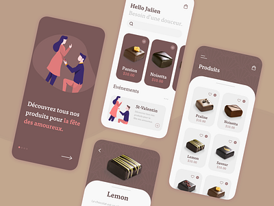 apps chocolat apps chocolat design iphone mobile ui uxui