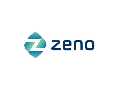 zeno v2 brand design fun gradient letter line logo logotype minimal monogram z