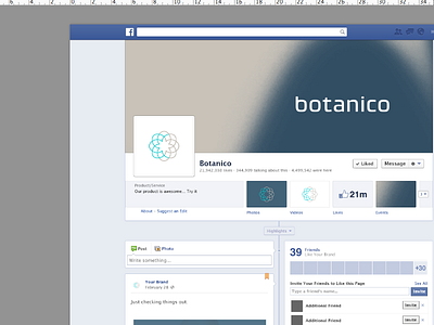 ambiance facebook botanico flowers logo round