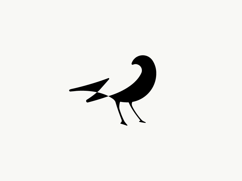  Bird  negative  space  by monome on Dribbble