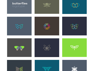 Mep Butterfly Behance logotype animal butterfly dots fun gradient line minimal swiss