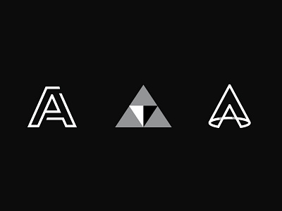 Letter A . Comming Soon a letter logo monogram