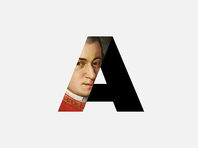 A For Amadeus a amadeus letter logotype monogram