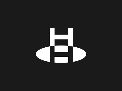 H for Hole Letter design h letter monogram