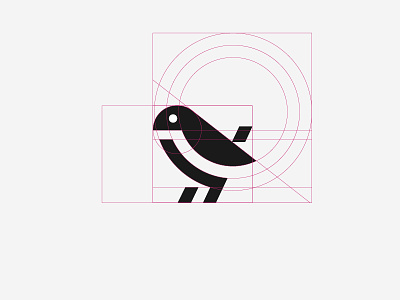 minimal bird construction bird fun logotype minimal
