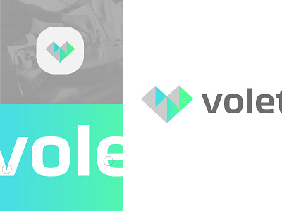 Voleton - Letter V apps letter logo monogram v