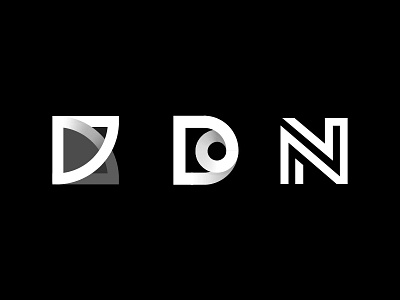 BDN b d letter nm monogram