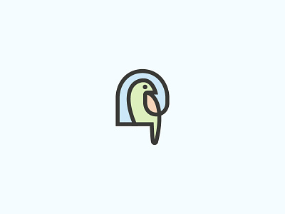 01 Minianimal bird logo minimal