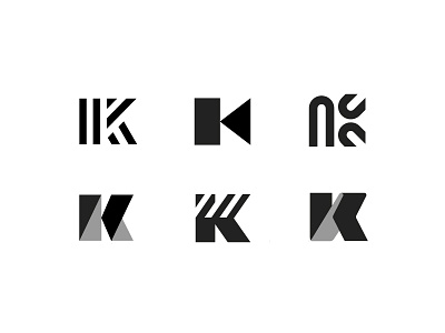 mini exploration K apps k letter logo monogram