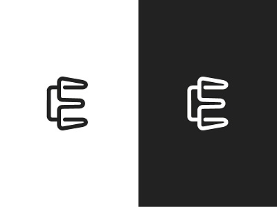Letter E - minimal apps brand e icons letter logo logotype monogram