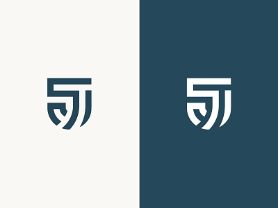 logo J - minimal brand design gradient j letter logo minimal monogram