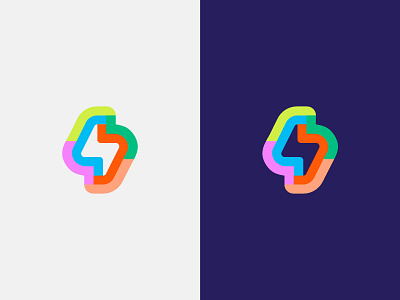 logo S for storm brand design gradient letter logotype minimal monogram s storm