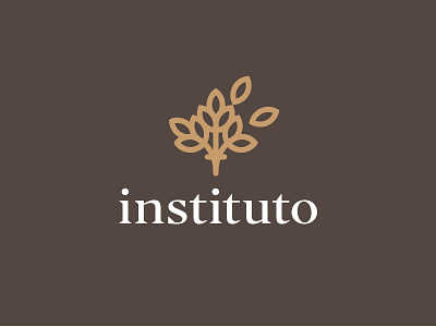 logo instituto version 3 cosmetic girl leaf logo minimal round