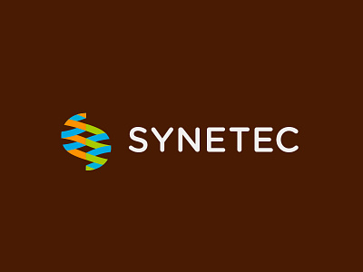 Synetec wip minimal letter S + wave brand design gradient letter logo logotype minimal monogram s storm