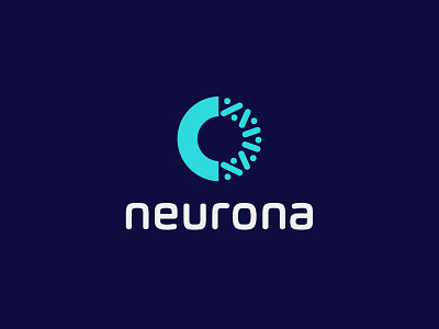 Neurona wip version A abstract brand design eye fun logo modernisme round