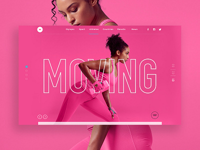 Slide olimpic fitness sport ui ux web webdesign