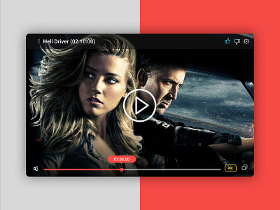 Movie player 2/4 movie player ui ux web webdesign