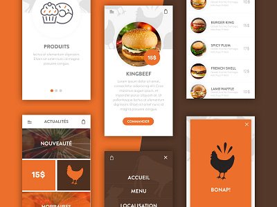 Burger apps burger design illustration ui ux web ad webdesign