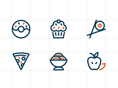 icons food minimal food fun icons logo minimal monogram ui web