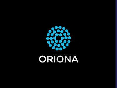 Logo Oriona v2 brand letter logo minimal o. round science