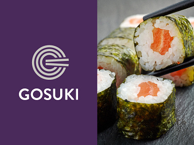 Gosuki - Letter G - logo brand g letter logo logotype minimal monogram restaurant branding sushi