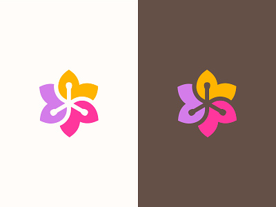 Amora 2/5 minimal flower flower logo logotype minimal monogram ui vector