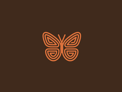 Bug - 001 - butterfly beauty logo minimal wellness