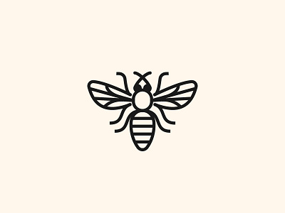 Bug - 004 - bee bee design letter logo minimal