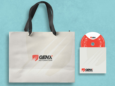 Genex Automation brand branding design illustration illustrator lettering logo ui