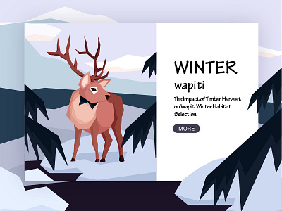 winter design flat illustration