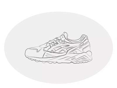 Shoe design illustration