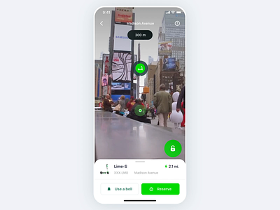 Lime - Finding the nearest scooter animation app ar clean concept design interaction minimal mobile motion scooter ui ux vr
